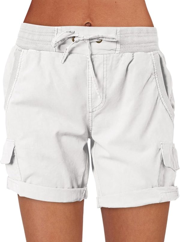 Womens Summer Shorts  Dressy Casual Hiking Cargo Shorts Trendy Outdoor Outfits 6 Pockets