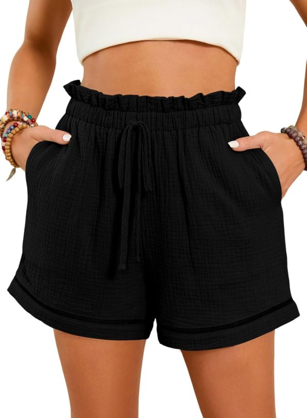 Womens Casual Shorts High Waisted  Fashion Beach Cruise Shorts Cute Comfy Summer Shorts with 2 Pockets S-XL